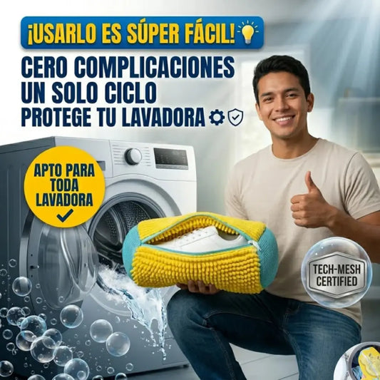 WashBag Pro: la bolsa de limpieza 360° que protege tus tenis y tu lavadora (2 Bolsas)