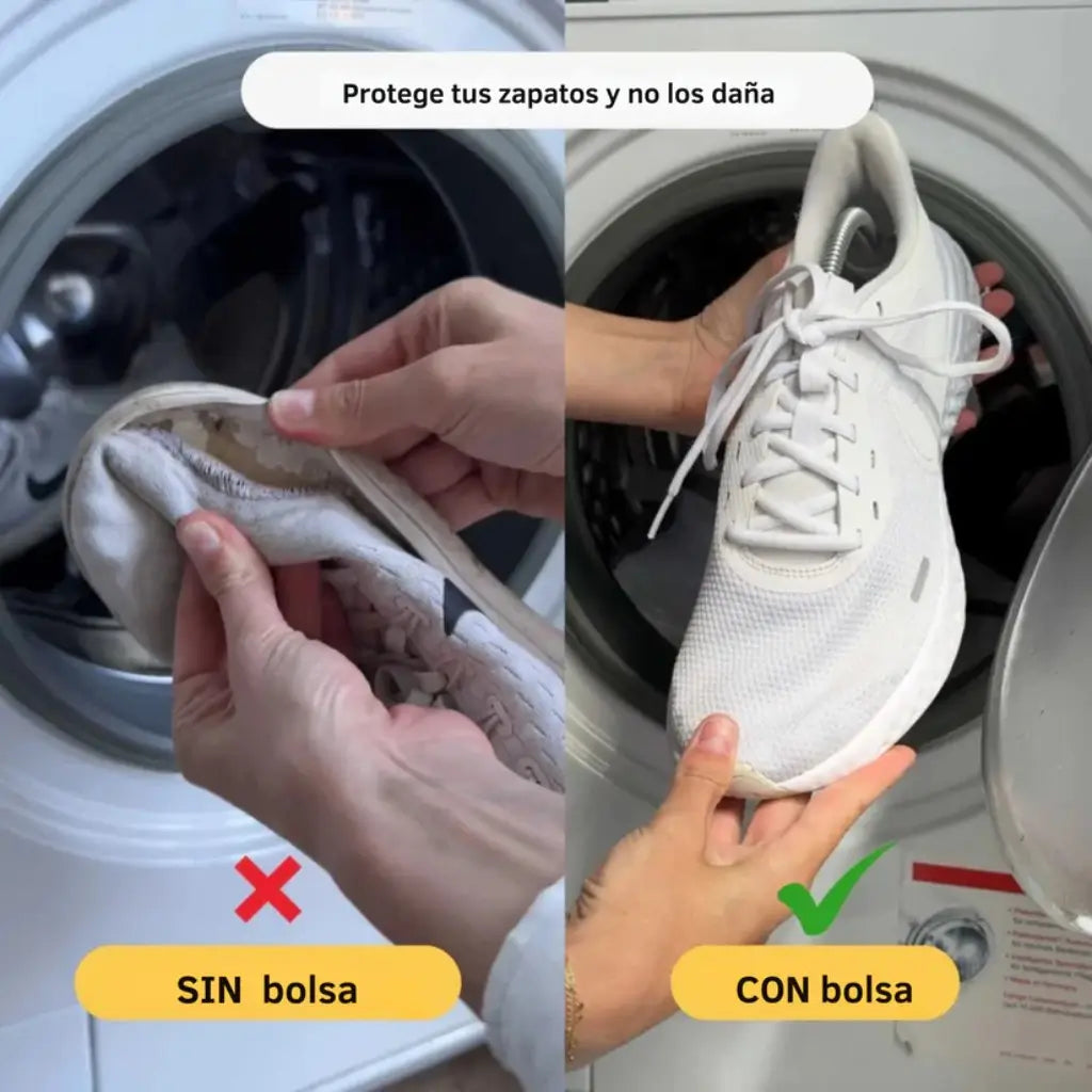 WashBag Pro: la bolsa de limpieza 360° que protege tus tenis y tu lavadora (2 Bolsas)