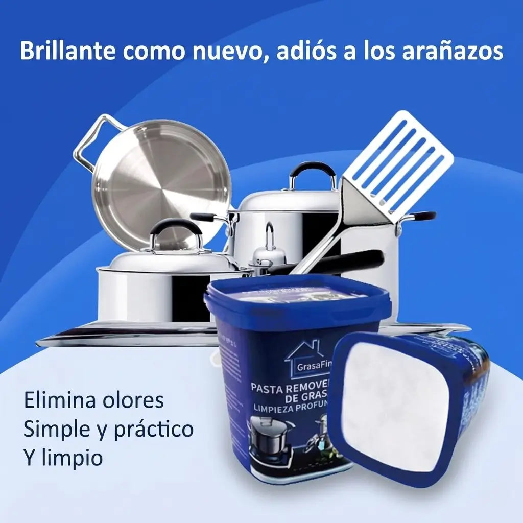 Pasta Limpiadora GrasaFin — Elimina las manchas que creías imposibles de quitar (3X1)